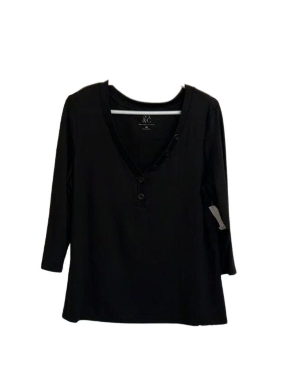 New York and‎ Company New black quarter sleeve shirt size Large
